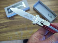 Hubertus Knife Shellpuller Patronenzieher Solingen Germany Rare Red Bone Large Size 11 UNUSED NIB.