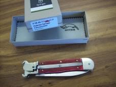 Hubertus Knife Shellpuller Patronenzieher Solingen Germany Rare Red Bone Large Size 11 UNUSED NIB.