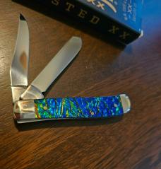 2022 Case XX Black Sea Dichrolam mini-trapper