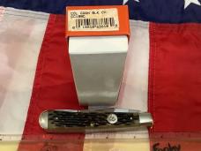Colonel Coon (by Queen) Trapper Pocket Knife w/ Sweet Black Cherry Bone Handles -NOS & 1 of 400