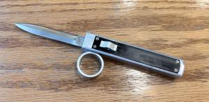 Vintage Tomb Raider Out The Front OTF Switchblade Knife Used
