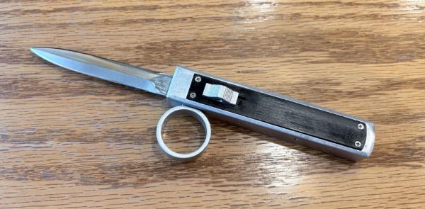 Vintage Tomb Raider Out The Front (OTF) Switchblade Knife, Used Vintage Tomb Raider Out The Front (OTF) Switchblade Knife, Used
