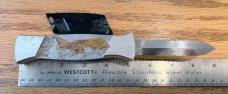 Vintage Black Hand 666 Out The Front (OTF) Switchblade Knife, Used