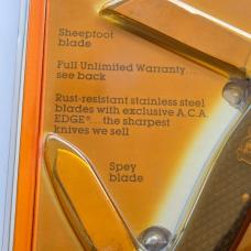 Vintage 1993 Sears 100th Anniversary 995111 Stock Knife 3-Blade Medallion MIP NOS