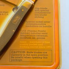 Vintage 1993 Sears 100th Anniversary 995111 Stock Knife 3-Blade Medallion MIP NOS