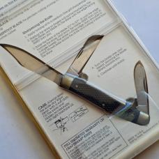 Vintage 1993 Sears 100th Anniversary 995111 Stock Knife 3-Blade Medallion MIP NOS