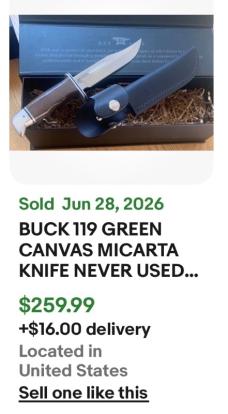 Buck USA 119GRS1-B Special Pro Fixed Blade With Sheath New In Box