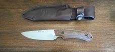 Buck BU663WAS  Checkered Walnut Guide Pro Knife with Leather Sheath NEW in Box
