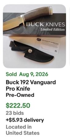 Buck 192 Vanguard Limited Edition Pro Knife