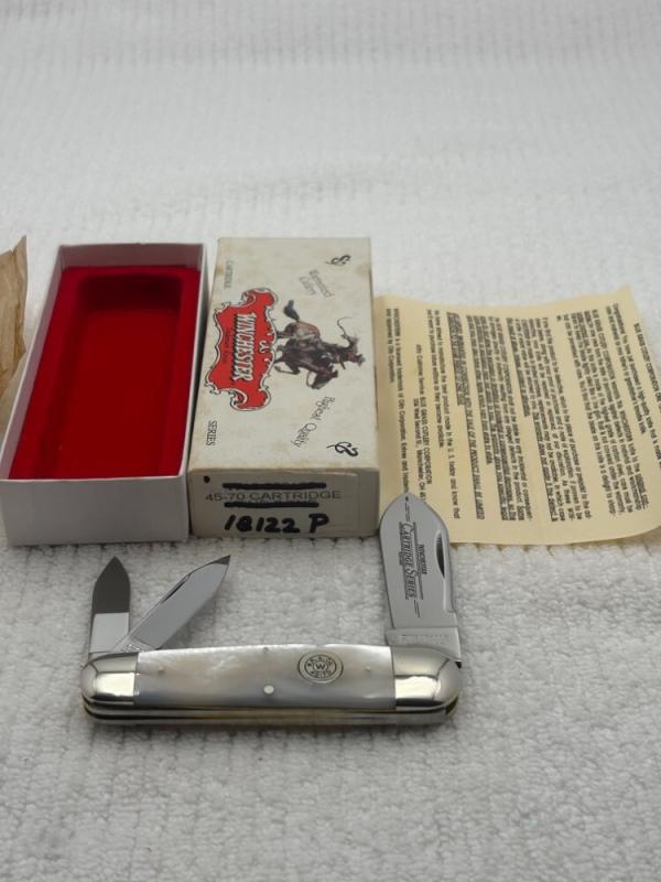 Winchester Trademark Cartridge Series W18 18122 45-70 3 Blade Whittler