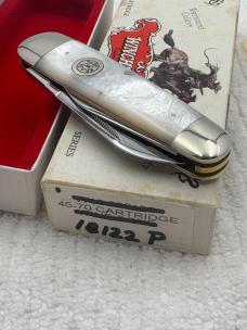 Winchester Trademark Cartridge Series W18 18122 45-70 3 Blade Whittler