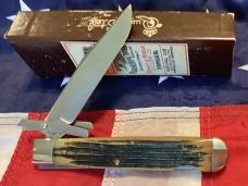 Schatt & Morgan Swing Guard / Cheetah (mdl# 061 81L) w/ Great Winter Bottom Bone Handles -NOS