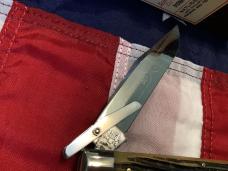 Schatt & Morgan Swing Guard / Cheetah (mdl# 061 81L) w/ Great Winter Bottom Bone Handles -NOS