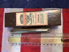 Schatt & Morgan Swing Guard / Cheetah (mdl# 061 81L) w/ Great Winter Bottom Bone Handles -NOS