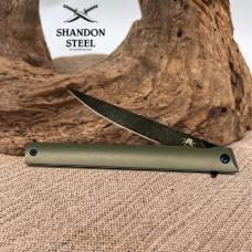 Klaken B13 Regent Edc Black Tanto, Great Gentleman/Suit Knife, D2, Carbon Fiber
