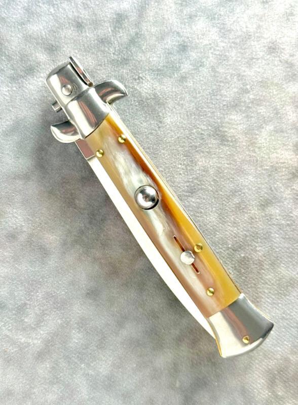 9" Frank B. Dagger Blade w/ Coffee and Cream Scales - Like New 9" Frank B. Dagger Blade w/ Coffee and Cream Scales - Like New