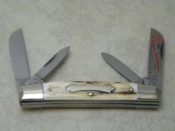 Fight'n Rooster Germany Stag Congress Knife 1996 International Cutlery Club 1 of 100