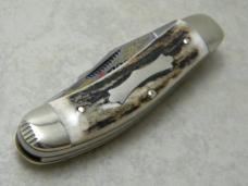 Fight'n Rooster Germany Stag Sowbelly Stockman Knife 1996 International Cutlery Club II 1 of 125
