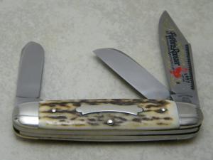 Fightn Rooster Germany Stag Cigar Stockman Knife 1997 International Cutlery Club II 1 of 100