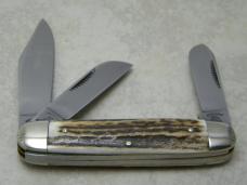 Fight'n Rooster Germany Stag Cigar Stockman Knife 1997 International Cutlery Club II 1 of 100