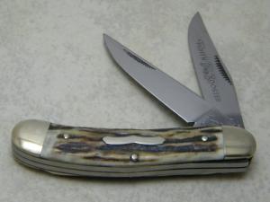 Fightn Rooster Frank Buster Celebrated Cutlery Germany Stag Copperhead Knife