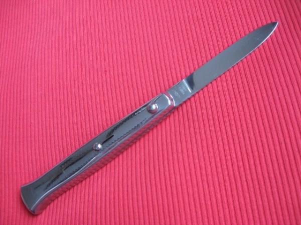 Vintage BARON Slim Italian All Metal Button Open/Close STILETTO Switchblade Knife Vintage BARON Slim Italian All Metal Button Open/Close STILETTO Switchblade Knife