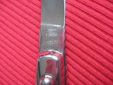 Vintage BARON Slim Italian All Metal Button Open/Close STILETTO Switchblade Knife