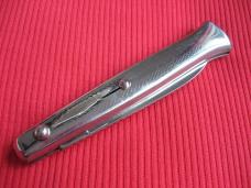 Vintage BARON Slim Italian All Metal Button Open/Close STILETTO Switchblade Knife