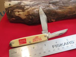 VTG USA MADE Promotional Knife Coca Cola 1982 Knoxville World Fair