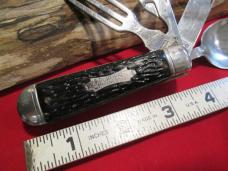 VTG COLONIAL PROV USA SPORT PAL Hobo Knife Spoon Fork Can Opener Cap Lifter