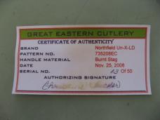 GREAT EASTERN NORTHFIELD 735208EC SCOUT BURNT STAG