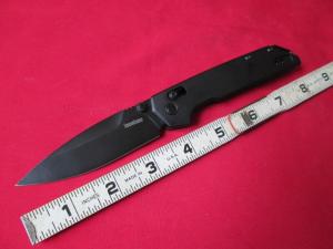 KERSHAW IRIDIUM 2038 Black Thumbstud One Hand Open D2 Steel Duralock Knife