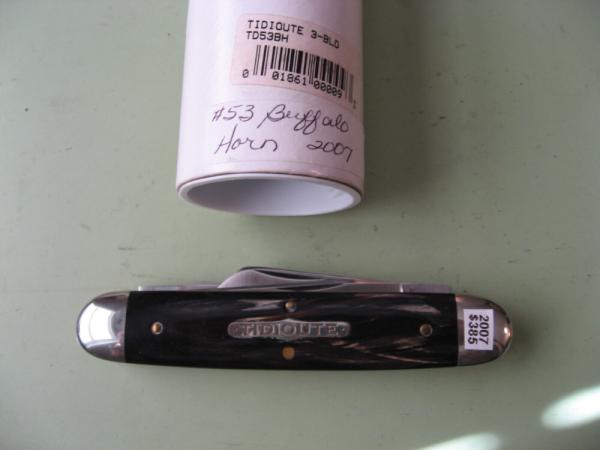 GREAT EASTERN TIDIOUTE 2007 53 PATTERN CIGAR STOCKMAN BUFFALO HORN