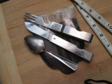 VTG IMPERIAL USA BSA BOY SCOUTS Camp Hobo Set Knife Fork Spoon w/damage *READ*
