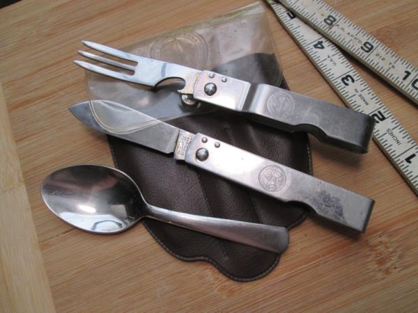 VTG IMPERIAL USA BSA BOY SCOUTS Camp Hobo Set Knife Fork Spoon w/damage *READ* VTG IMPERIAL USA BSA BOY SCOUTS Camp Hobo Set Knife Fork Spoon w/damage *READ*