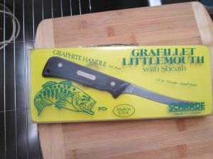 Rare SCHRADE USA Counter Top Display GRAFILLET Little Mouth GF 45 Filet Knife
