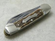 Fight'n Rooster Germany Stag 4 Blade Canoe Knife 1998 International Cutlery Club 1 of 100