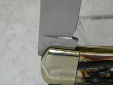 Fight'n Rooster Stainless Frank Buster Celebrated Cutlery Germany Stag Lockback Knife