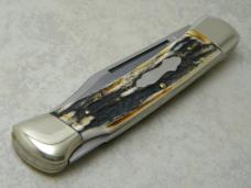 Fight'n Rooster Stainless Frank Buster Celebrated Cutlery Germany Stag Lockback Knife