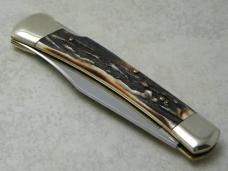 Fight'n Rooster Stainless Frank Buster Celebrated Cutlery Germany Stag Lockback Knife
