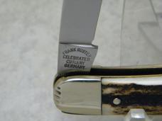 Fight'n Rooster Frank Buster Celebrated Cutlery Germany Stag Muskrat Knife