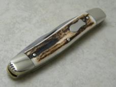Fight'n Rooster Frank Buster Celebrated Cutlery Germany Stag Muskrat Knife
