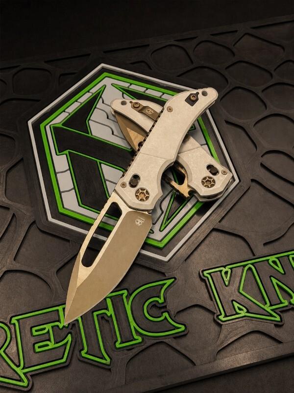 Heretic Knives USA Koschei Battleworn Bronze Blizzardworn MagnaCut H061-7A-BLZ