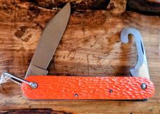 Camillus  New York Orange pilot  parachute  switch  knife  Vietnam  Era Rare MC-1 Hook 