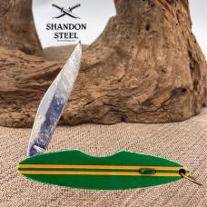 Surfboard Personalized Novelty Folding Pocket Knife "Seth" Clip Point (61)