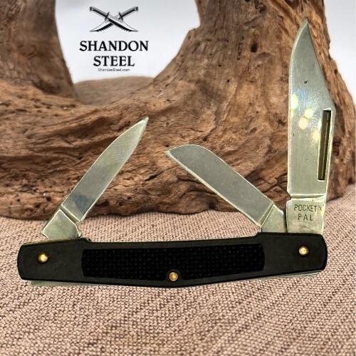 Pocket Pal Stockman 3 Blade Folding Pocketknife Zytel Handle (25)