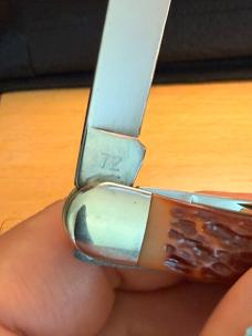 Camillus Cutlery USA 72 Model Swell Center Whittler 1970s to 80s Delrin Handles