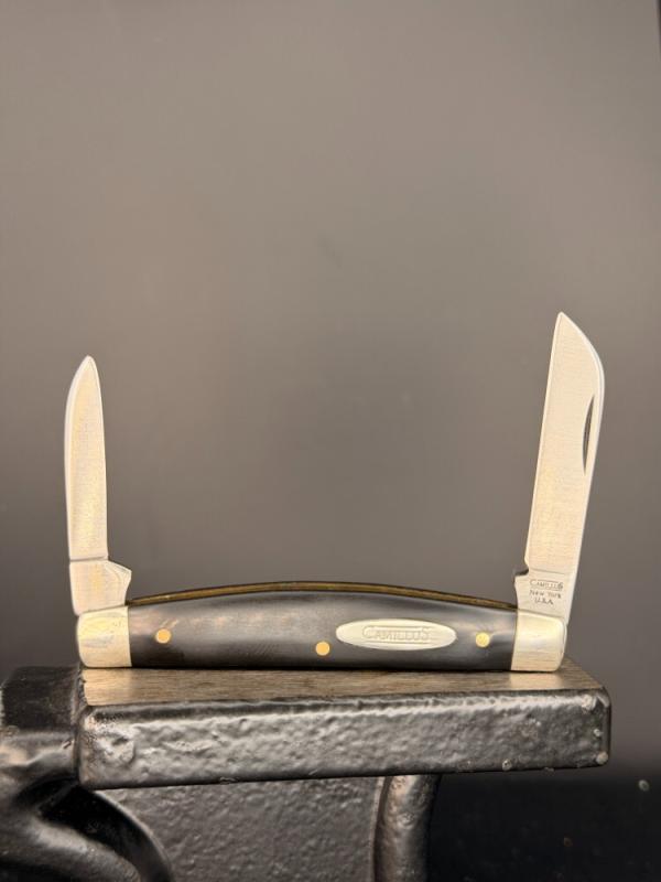 Camillus Cutlery USA 709 Half Congress Pocket Knife Black Covers 1990s -2007