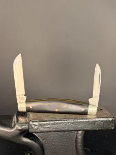 Camillus Cutlery USA 709 Half Congress Pocket Knife Black Covers 1990s -2007