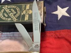 Queen Cutlery Stockman (#26) w/ Great Amber Stag Bone Handles -NOS 